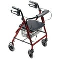 thumbnail image 2 of GF Health Products RJ4302R Lumex Walkabout Four-Wheel Hemi Rollator, Burgundy, 2 of 5