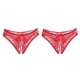 thumbnail image 1 of 2 piezas de de ropa interior eróticas con tirantes en frente abierto para mujer, 1 of 9