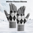 thumbnail image 2 of Resilient Riding Gloves Touch Screen Winter Riding Gloves with Double-layer Elastic Wristband Brushed Lining for Cold Weather, 2 of 5