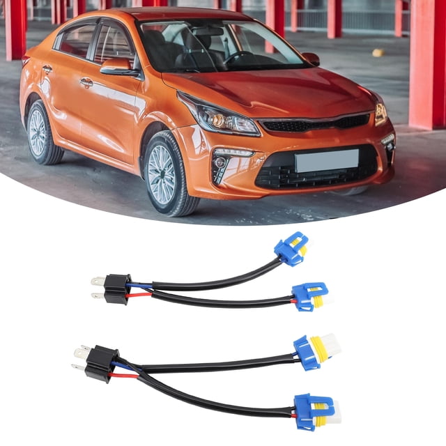 Zócalos De Conversión De Bombilla H4 A 9006, 2 Piezas Cable De Conversión De Bombilla De Faro Fácil De Usar Dos Mazos Para Automóvil