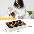 thumbnail image 5 of Paw Print Portable PU Leather Organizer Box with Removable Compartment for Jewelry Display and Storage - Jewelry Boxes Included, 5 of 6