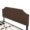 thumbnail image 6 of Waytrim 4-Piece Country Wood Queen Platform Bed Brown, 6 of 8