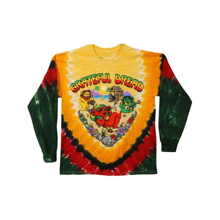 - Grateful Dead Men's Positive Vibrations Tie Dye Long Sleeve Multi