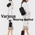 thumbnail image 5 of Doyogi Small Gym Bag for women men, Stylish Compact Sports Bag, Small Duffle Bag Crossbody Bags for women men, Suitable For Gym Work Fitness Travel, 3 in 1 Duffle Bag,Beige, 5 of 6