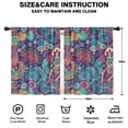 thumbnail image 2 of Blackout Kids Curtains,Purple Pioneer Flower and Paisley Pattern Childrens Insulated Curtains Set Of 2,Bedroom Essentials,Toddler Room Decor 42x54in(106x137cm), 2 of 5