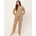 thumbnail image 3 of Moomaya Sleepwear, Printed Cotton Night Suits, 2 Pcs Kurta & Pajama Set For Womens Pjs, 3 of 9