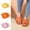 Orange, variant on PADFRYBK Casual Slippers For Women Indoor Solid Color Thick-Soled Shoes Comfortable Soft-Soled Home Slippers