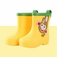 thumbnail image 2 of Toddler Boots Monkey Cartoon Character Boys and Girls Baby Casual Cute Outwear Water Shoes Kids Rain Boots Size 3-4 Y, 2 of 6