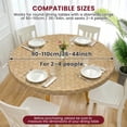 thumbnail image 6 of Tcwhniev Round Picnic Tablecloth, Waterproof Elastic Fitted Table Covers for 36" - 44" Tables, Wipeable Flannel Backed Vinyl Tablecloths for Camping, Indoor, Outdoor, 6 of 7