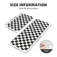 thumbnail image 2 of Sikiie Black and White Checkerboard Kitchen Mat 2 PCS Cushioned Kitchen Rug, Waterproof Non-Slip Kitchen Mats for Kitchen, Floor Home, Sink, Laundry, 2 of 6