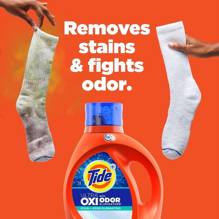Tide Ultra Oxi + Odor Eliminators Liquid Laundry Detergent (Pack 1
