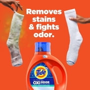 Tide Ultra Oxi + Odor Eliminators Liquid Laundry Detergent (Pack 1) - 44 Loads, 63fl