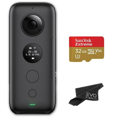 Insta360 ONE X 360 Action Camera with 5.7K Video and 18MP Photos, with FlowState Stabilization, Fast WiFi Preview & Transfer with for iPhone & Android Smartphones, Includes Sandisk 32GB microSD (Best 360 Camera For Photos)