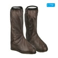 thumbnail image 4 of Uxcell Waterproof Shoes Cover Reusable Non Slip Rain High Top Overshoes with Zipper, Coffee (XXXL), 4 of 6