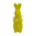 thumbnail image 2 of Figura de conejo de Pascua flocada, decorativa y creativa, adorno de conejo Amarillo, 2 of 9