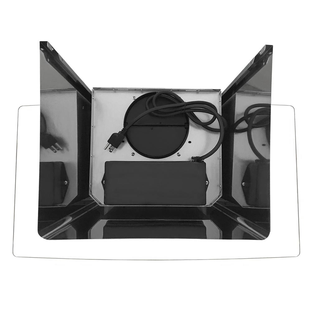 36 in. Vista Collection 380 CFM Ducted Wall Mount Range Hood, Button Controls, LED Lights, Stainless Steel