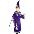thumbnail image 1 of Costume Dress Up America Wizard Warlock Bata para niños, color morado, 1 of 4