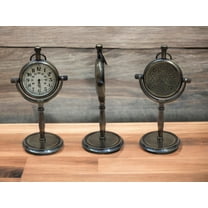 Brass Table Clock Brass Maritime Collectible Shelf/Desk Clock Marine Nautical Clock Working Desk Clock with Stand Housewarming Gift