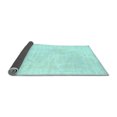 thumbnail image 2 of Ahgly Company Indoor Rectangle Solid Light Blue Modern Area Rugs, 3' x 5', 2 of 4