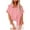 Pink, variant on Blue S WIZUTIZ Tops for Women Retro Cotton Blend Lightweight Tee Ladies Linen Crew Neck Tops Holiday Beach Short Sleeve Oversize Shirts Loose Fit Elegant Tshirt Cotton Linen Solid T-shirt
