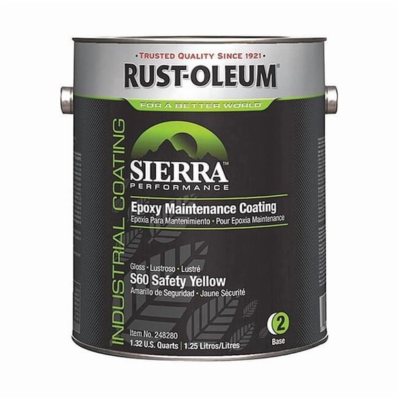 Rust-Oleum Epoxy Base Base,S60,Safety Yellow,1 gal 248280