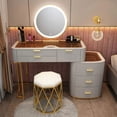 thumbnail image 3 of Vanity Mobile Dressing Table Mirror Bedroom Dresser Storage Hotel Cabinet Drawers Makeup Table Mesitas De Noche Home Decoration My Lux Decor Round, 3 of 24