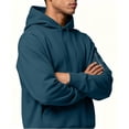thumbnail image 3 of Luvrsol Men's Hoodies Drawstring Sweatshirt Solid Basic Long Sleeve Pullover Tops S-2XL, 3 of 9