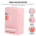 thumbnail image 3 of Dolls Furniture Model Miniature Refrigerator Miniature Fridge Ornament Micro Landscape Prop, 3 of 4