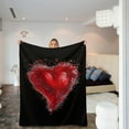 thumbnail image 4 of Kbndieu Valentine's Day Throw Blanket, Soft Fluffy Fuzzy Cozy Blankets for Women Girlfriend Sweetheart Valentines Day Gifts, Lightweight Warm Flannel Throw Blanket for Couch Bed Travel, 30x39 inches, 4 of 6