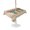 Brown, Teal, Orange, variant on Outdoor Tablecloth with Umbrella Hole for Patio/Picnic/Party/Camping, Watercolor Floral Waterproof Table Cloth Round Cover Washable, Spring Flowers Bouquet Vases Wooden Beige (Dia 60")