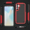 thumbnail image 7 of Dteck for Samsung Galaxy S25 Case with Glass Screen Protector, Militay Grade Drop Protective Rugged Heavy Duty Cover Shockproof Case for Galaxy S25 Phone Case for Women Men boy Girl, Red, 7 of 7