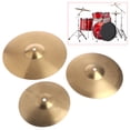 thumbnail image 2 of Aellinatey Metal Crash Cymbal Drum Cymbals Drum Percussion Musical Instrument for Players, 2 of 12