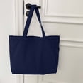 thumbnail image 5 of Mwjwdo Women's Plain Retro Soft PU Underarm Handbag, Minimalist Large Capacity Shoulder Tote for Daily Commute & Shopping Navy, 5 of 5