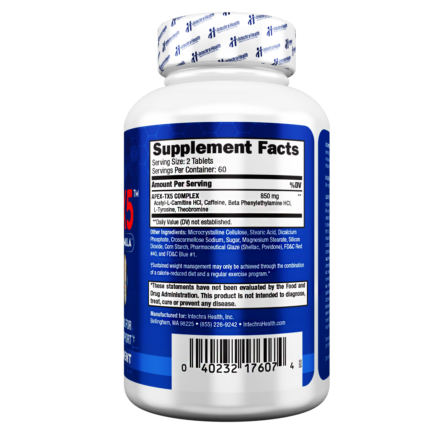APEX-TX5 Diet Pills - Weight Management & Energy Support, 120 Tablets Per Bottle - image 5 of 7