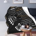 thumbnail image 3 of Personalized to My Dad Blanket from Daughter, Lion Blanket for Fathers Day Birthday Idea for Father, Custom Name Super Soft Flannel Warm Throw Blanket for Couch Bed, 3 of 5