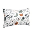 thumbnail image 4 of LNWH Rectangle Pillow Cover, Animal Head Line Drawing Art Pattern Cushion Covers Pillowcase for Couch Bedroom Sofa, 16"x24", 4 of 8