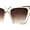 Peach Brown, variant on SA106 by SA106 Cat Eye Plastic Fashion Sunglasses, Black