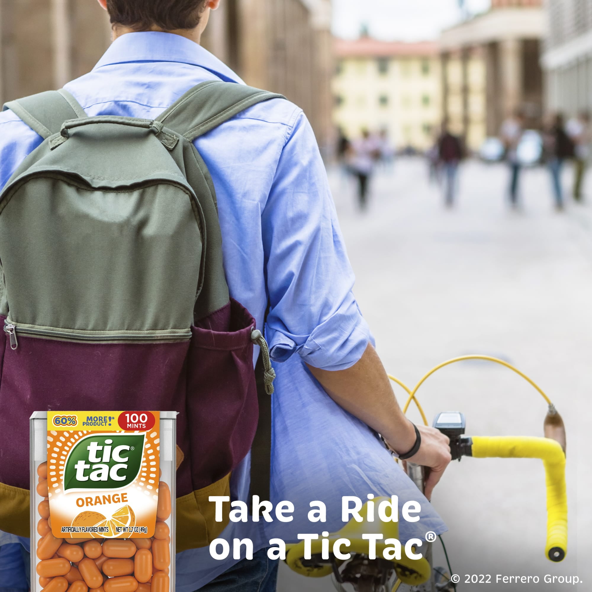 Tic Tac Orange, On-the-Go Pocket-Sized Mints, 4 Count Multipack, 1 oz Each