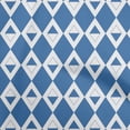 thumbnail image 1 of oneOone Velvet Blue Fabric Check Argyle Sewing Craft Projects Fabric Prints By Yard 58 Inch Wide, 1 of 4