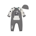thumbnail image 5 of Night Before Christmas Baby Boy Long Sleeve Coverall & Hat, Sizes 0-24 Months, 5 of 7