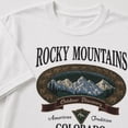thumbnail image 4 of Rocky Mountains Colorado Graphic T-Shirt, Unisex Classic Fit Outdoor Tee, 4 of 9