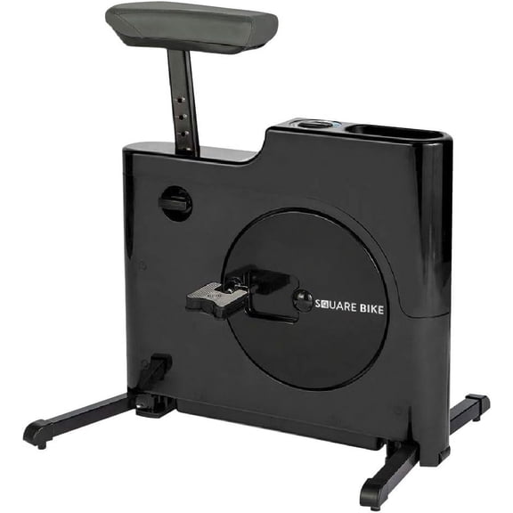 Daiwa Felicity Compact Exercise Bike – 8-Level Magnetic Resistance, Stationary Square Bike for Home & Under-Desk Workouts – Indoor Cycling Fitness Bicycle