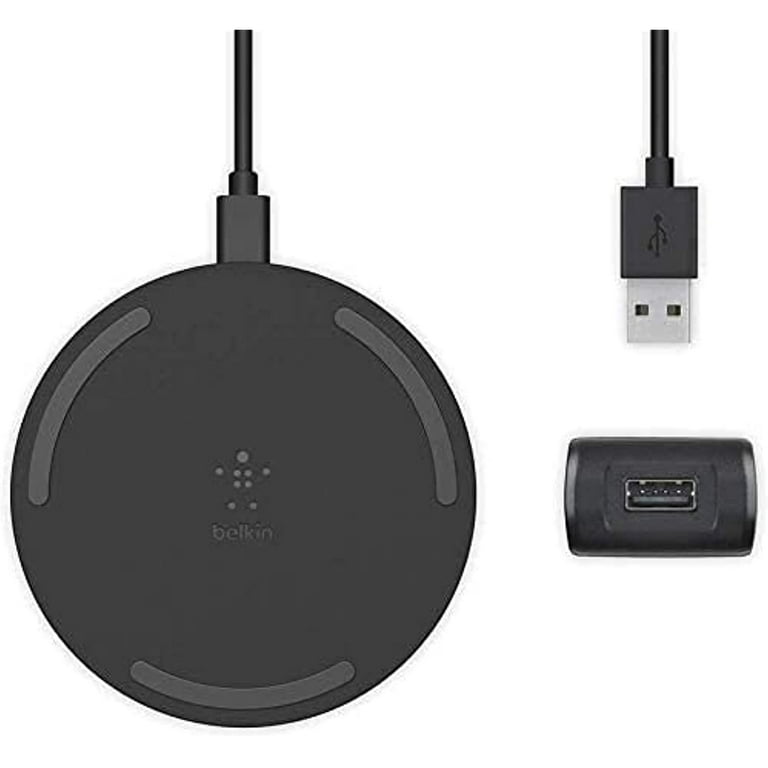 Belkin Boost Charge Universal 10W Wireless Charging Pad for iPhones,  Galaxy, Note, Qi Compatibility, Includes QC 3.0 Wall Charger & Cable  (Black) (Bulk Packaging) 