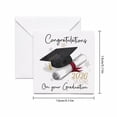 thumbnail image 3 of High School Graduation Cards, Highschool Graduation Cards, Bulk Cards with Envelopes, Grad Cards, 10 Pieces 5X5 Inch 2026 Diploma Themed Watercolor Cards, Blank Uncoated Surface, 3 of 6