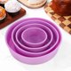 thumbnail image 1 of unbranded 4Ud De Silicona Morado Para Pasteles Reutilizable Con Superficie Antiadherente, 1 of 6