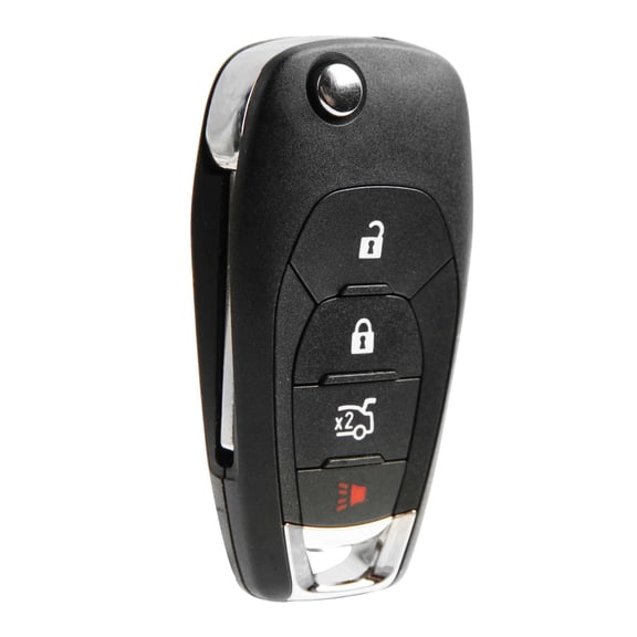 Key Fob Replacement Keyless Entry Remote for 2016-2019 Chevrolet Cruze 4-Button Flip Key (LXP-T004, 13514135)