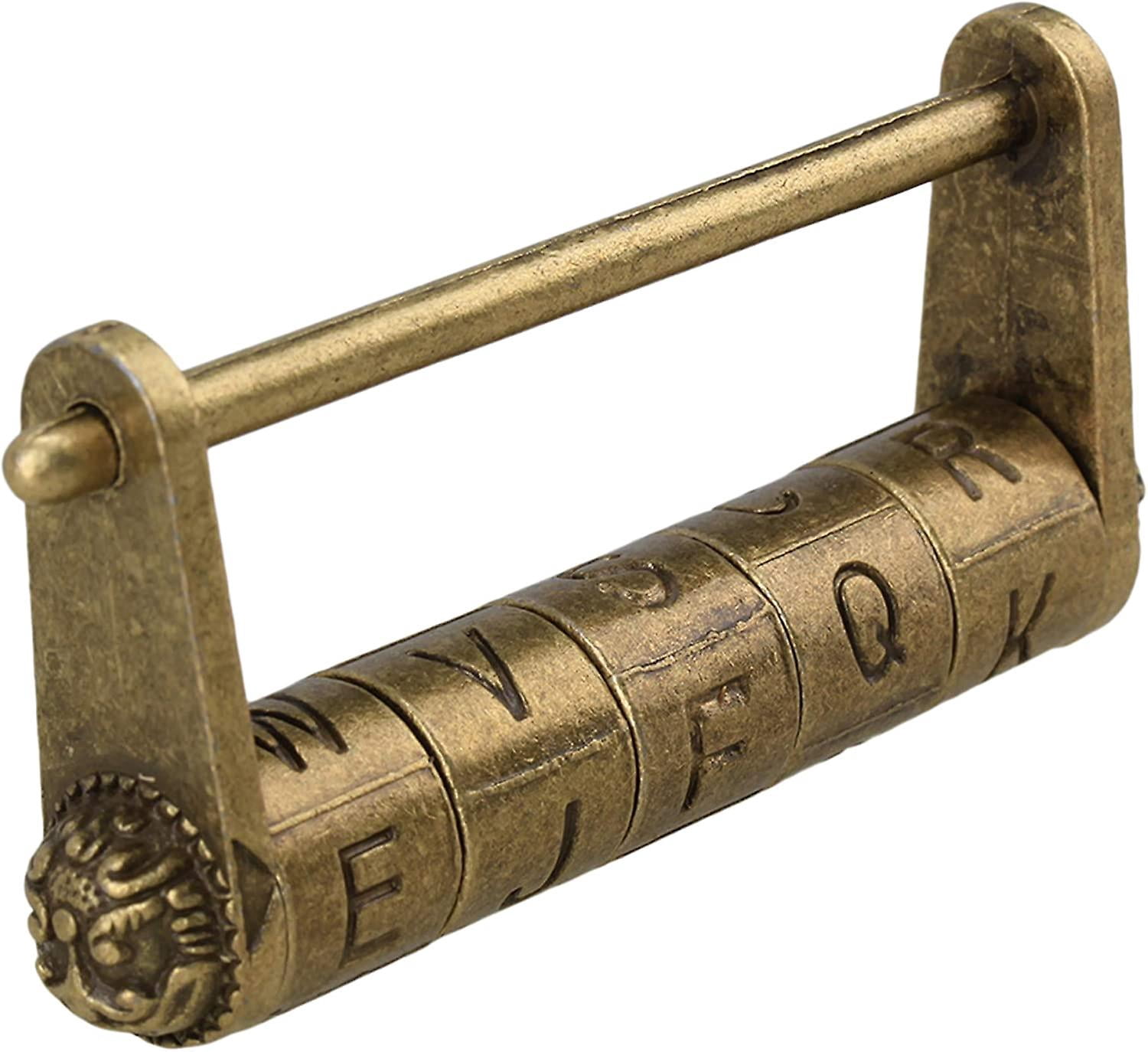 Vintage puerta gabinete maleta Metal palabras en inglés contraseña ...