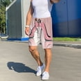 thumbnail image 7 of Bixox Men's High Heel Shoes Butterfly printed lightweight casual shorts, soft sleep shorts with pockets., 7 of 7