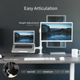 thumbnail image 6 of VIVO White Adjustable Laptop & Monitor Desk Mount Stand, Fits 1 Screen up to 32", 6 of 9
