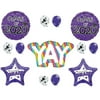 Yay!! Class of 2020 Purple Graduation Party Balloons Decoration Supplies Graduate